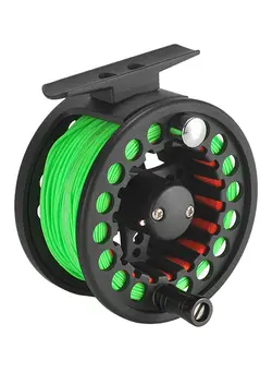 ماهیگیری چرخ و قرقره 2+1BB Large Arbor Fly Fishing Reel With Line 11.5 x 8.5centimeter 
