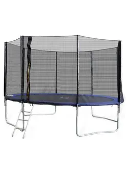 بازی‌های فضای باز و تجهیزات پارک ترامپولین Trampoline With Safety Net 14feet 