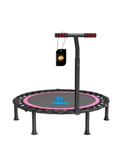 بازی‌های فضای باز و تجهیزات پارک ترامپولین Foldable Children's Sports Trampoline Indoor Small Jumping Bed Home 101x101x116cm 