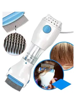 لوازم و مواد فرم‌دهی مو برس و شانه Capture 4 Filter Trap Head Lice And Eggs Removed From The Hair, Allergy and Chemical Free Head Lice Treatment, Electrical Head Lice Comb 
