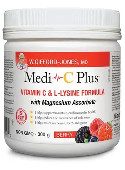 ویتامین و ساپلیمنت تقویت‌کننده‌های ایمنی Medi C Plus Lysine Berry Flavour (300G) Medic Plus Brand: Preferred Nutrition 