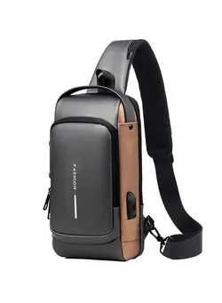 Usb Charging Sport Sling Bag Male