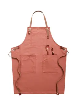 ظروف و تجهیزات آشپزخانه اکسسوری و تجهیزات آماده سازی Household Sleeveless Denim Apron For Children Red/Brown 57cm 