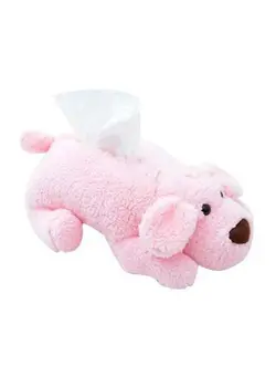 ظروف و تجهیزات آشپزخانه اکسسوری و تجهیزات آماده سازی Soft Plush Tissue Holder Pink/White 42 x 23centimeter 