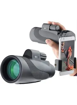دوربین فیلم‌برداری و عکاسی تلسکوپ و میکروسکوپ Titan 12X50 Monocular Telescope with Smartphone Holder - Waterproof Fog-Proof Shockproof Scope BAK-4 Prism FMC for Bird Watching Hunting Camping Traveling Wildlife Scenery 