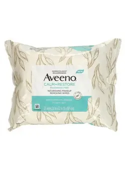 آرایشی صورت سایر Aveeno Calm  Restore Nourishing Makeup Removing Wipes Fragrance-Free 25 Wipes 
