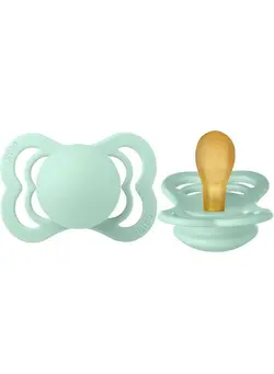 تغذیه و نگهداری کودک پستانک Supreme Baby Pacifiers ; Bpafree Natural Rubber Pacifier ; Made In Denmark ; Set Of 2 Soothers (Nordic Mint 618 Months) 