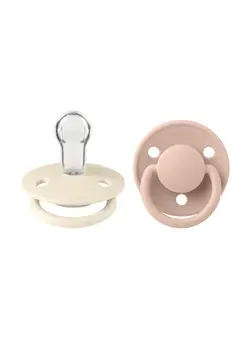 تغذیه و نگهداری کودک پستانک Pack of 2 De Lux Silicone Onesize Ivory and Blush 