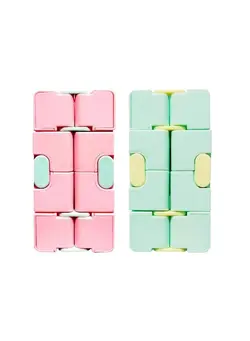 گجت، فیجت و سرگرمی اسپینر Fidget Toysstress Relief And Anti Anxiety Toys For Kids And Adultscute Mini Infinity Cube2 Pieces (1 Pink+1 Green) 