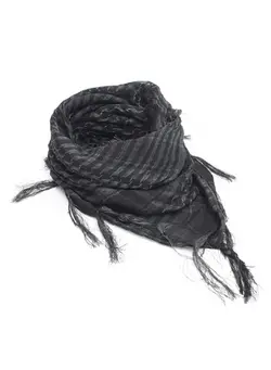 لباس بافت و شال گردن Plaid Pashmina Scarf Grey 