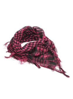 لباس بافت و شال گردن Plaid Pashmina Scarf Hot Pink 