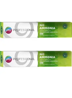 لوازم و مواد فرم‌دهی مو سشوار Godrejj Professional Hair Color Pack Of 2 Shade 1/ Black Color 