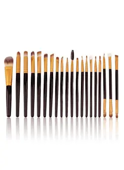 زیبایی و آرایش سایر 20 Kabuki Powder Cosmetic Foundation Contour Face Eye Make Up (Black And Gold) 