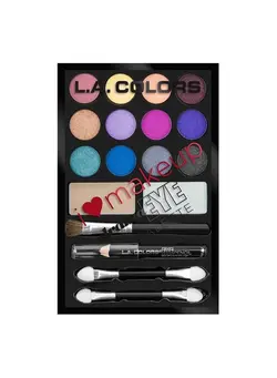 ابرو و چشم سایر L.A. Colors I Heart Makeup Eyeshadow Palette, Dazzling, 0.26 Ounce 