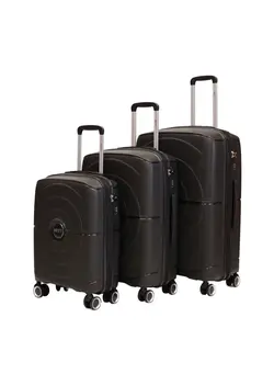 چمدان و ساک مسافرتی ست چمدان Bett PP Expandable Luggage Set 3 Pieces Black 