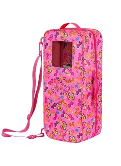 عروسک و لوازم  جانبی اکسسوری عروسک Doll Travel Carrier Case Crossbody Shoulder Bag For 18 Inch Doll Accessories 18 Inch Doll Carrier With Multi Pocket Storage Closet Wardrobe Makeovers 