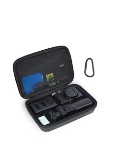 لوازم جانبی فیلم‌برداری و عکاسی اکسسوری حرفه‌ای Camera Case Compatible with Sony ZV-1 / ZV-1F / ZV-1 II Vlog Digital Camera & Vlogger Accessory Kit Tripod, Waterproof Shockproof EVA Carrying Case with Hand Strap & Snap Hook, Black 