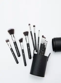 زیبایی و آرایش سایر Daroge Multi Applicable 12 Pieces Professional Makeup Brush Set Black 