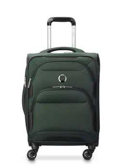 چمدان و ساک مسافرتی چمدان تک Delsey Sky Max 2.0 55cm Softcase 4 Double Wheel Expandable Cabin Luggage Trolley Green - 00328480103 