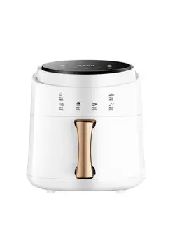 سرخ‌کن سرخ‌کن بدون روغن 8L Fryers Oven Oilless Cooker With Nonstick Detachable Basket Adjustable Temperature Control Kitchen Gifts Large Hot Air Fryer White 
