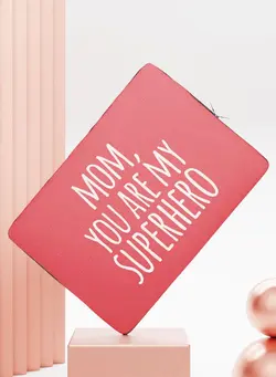 کیف، کوله‌پشتی و چتر کیف و کوله لپ تاپ Laptop Sleeve 13 inch Superhero Mom13 inch Laptop Sleeve My mom is my hero quote Gift for Mom 