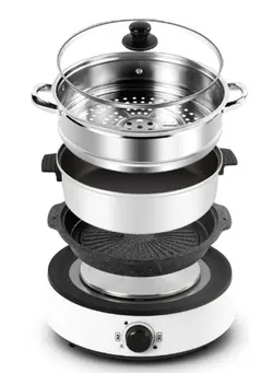پلوپز، زودپز و آرام‌پز زودپز Multi-Function Pressure cooker, steamer, barbecue,Hot Pot 