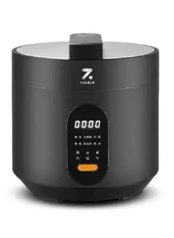 پلوپز، زودپز و آرام‌پز زودپز EP301 Multifunctional Electric Pressure Cooker 3L Timer Digital Display With 10 Preset Cooking Automatic Shut-Off Black 