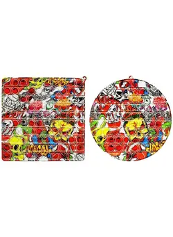 گجت، فیجت و سرگرمی پاپ ایت 2-Piece Big Size Push Pop Bubble Sensory Fidget Toy 