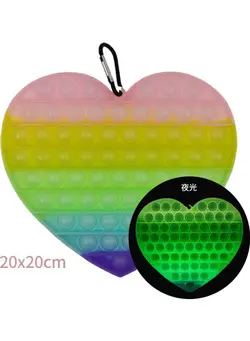 گجت، فیجت و سرگرمی پاپ ایت Glow In The Dark Push Pop Bubble Stress Reliever Toy 