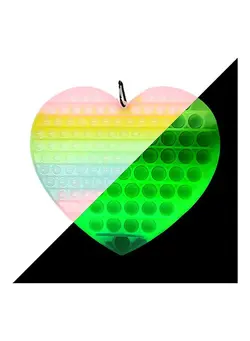 گجت، فیجت و سرگرمی پاپ ایت Glow In The Dark Push Pop Bubble Stress Reliever Toy 