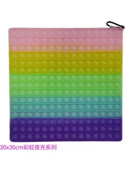 گجت، فیجت و سرگرمی پاپ ایت Glow In The Dark Push Pop Bubble Stress Reliever Toy 