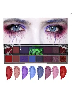 ابرو و چشم سایر Halloween Makeup Vampire Demon Eyeshadows Palette Vampire FX Makeup Kit Halloween Face Paint 