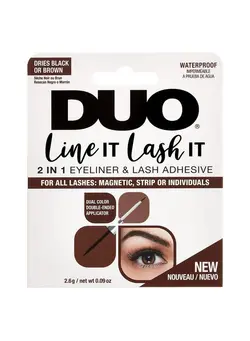ابرو و چشم سایر Line IT Lash IT Black 2n1 Eyeliner and Lash Adhesive Dual Color Black/Brown 1 pc 012 oz 1 pack 