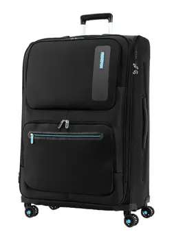 چمدان و ساک مسافرتی چمدان تک 4 Wheels Maxwell Soft Side Cabin Lugage Trolley Bag 50cm Black 
