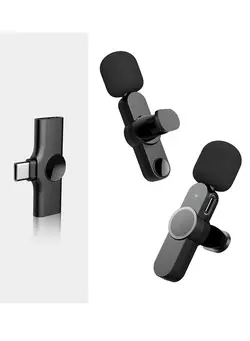 میکروفون سایر Wireless Lavalier Microphone Type C Connector 