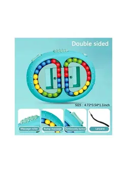 گجت، فیجت و سرگرمی اسپینر 1-Piece Rotating Magic Beans Cube,Kids and Adults Stress Relief Spin Bead Puzzles,Children Education Intelligence Game Fingertip Finger Toys 