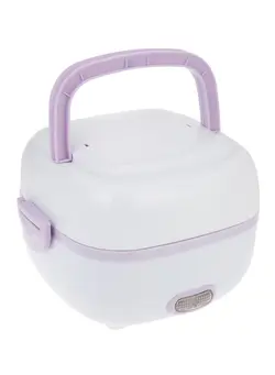 پلوپز، زودپز و آرام‌پز پلوپز Insulated Rice Cooker With Electric Heating Lunch Box 1 L 200 W PU19 White/Purple 