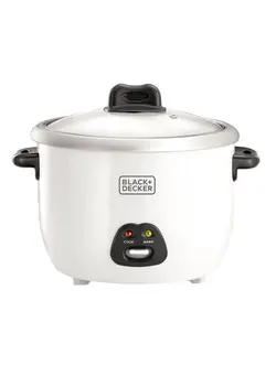 پلوپز، زودپز و آرام‌پز پلوپز Rice Cooker Non-Stick with Glass Lid 1.8 L 700 W RC1850-B5 White 