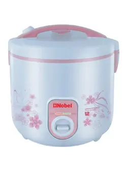 پلوپز، زودپز و آرام‌پز پلوپز Rice Cooker White 1.8 Litres Plastic Body NRC18 1.8 L NRC18 White/Pink 