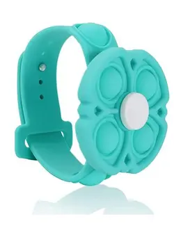 گجت، فیجت و سرگرمی اسپینر Fidget Spinner Bracelets Very Unique Pop It Bracelet Teal Fidget Toy Sensory Bracelet Popper Wristband Push Pop Wearable Toys For Kids And Adults 