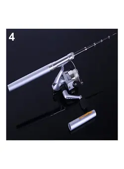 ماهیگیری چوب ماهیگیری Telescopic Mini Pen Shape Portable Pocket Fish Spinning Rod Pole With Fishing Reel 20 x 10 x 20cm 