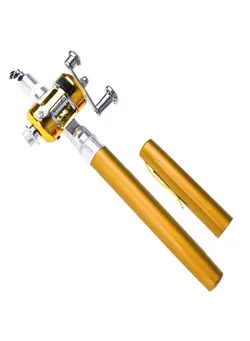 ماهیگیری چوب ماهیگیری Portable Pocket Mini Pen Fishing Rod With Cap 40centimeter 