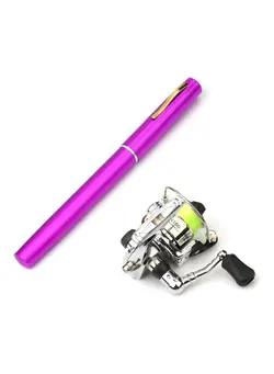 ماهیگیری چوب ماهیگیری Pocket Collapsible Fishing Rod Reel Combo Mini Pen Fishing Pole Kit  1m 27*5*13cm 