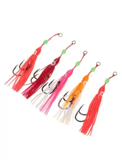 ماهیگیری طعمه و قلاب 5-Piece Sea Fishing Soft Lure Set 