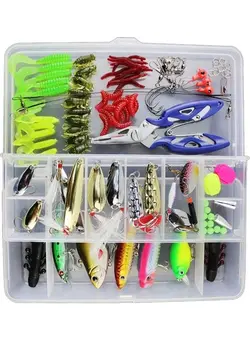 ماهیگیری طعمه و قلاب 120-Piece Fishing Lure Mixed 