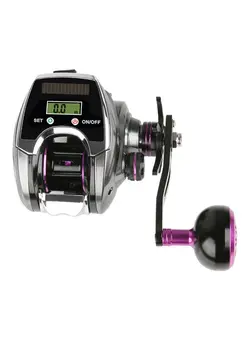ماهیگیری چرخ و قرقره Digital Display Bait Casting Reel  Right hand 14x7.5x12cm 