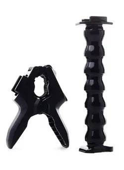 لوازم جانبی فیلم‌برداری و عکاسی سایر 7 Joint Adjustable Gooseneck Arm Handle Monopod Jaws Flex Clamp Mount Black 