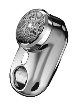 مردانه ماشین اصلاح Mini-Shave Portable Electric Shaver,Electric Razor for Men,Pocket Size Mini Shaver,USB Rechargeable Shaver with Led Display & Suspension Hole,for Home, Car, Travel (Black) 