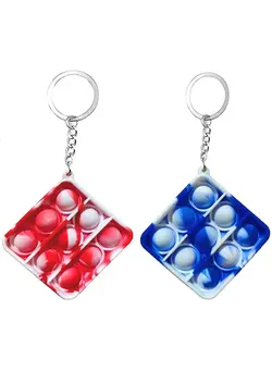 گجت، فیجت و سرگرمی پاپ ایت 2-Piece Push Pop It Bubble Fidget Sensory Keychain  Toy 