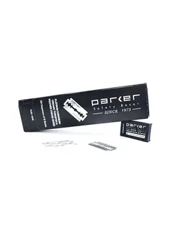 مردانه تیغ و ماشین اصلاح بدن Parker's Double Edge Safety Razor Blades,100 Count, Premium Platinum Razor Blades with Platinum, Tungsten and Chromium Coated Edges 